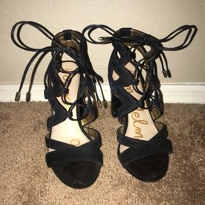 Black Sam Edelman block heel size 7